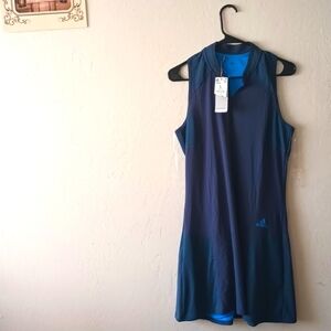 Adidas Size L Navy Blue Sleeveless Dress
